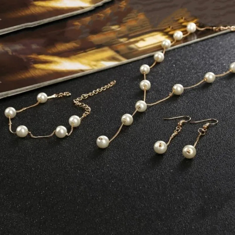 Vérissé - Golden Pearl Jewelry Set