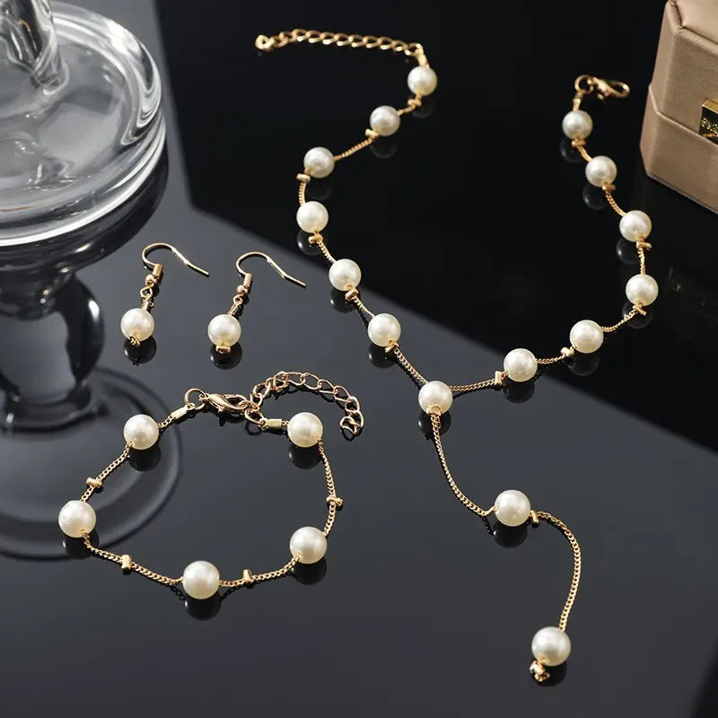 Vérissé - Golden Pearl Jewelry Set